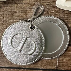 Dior Silver Pocket Mirror Novelty